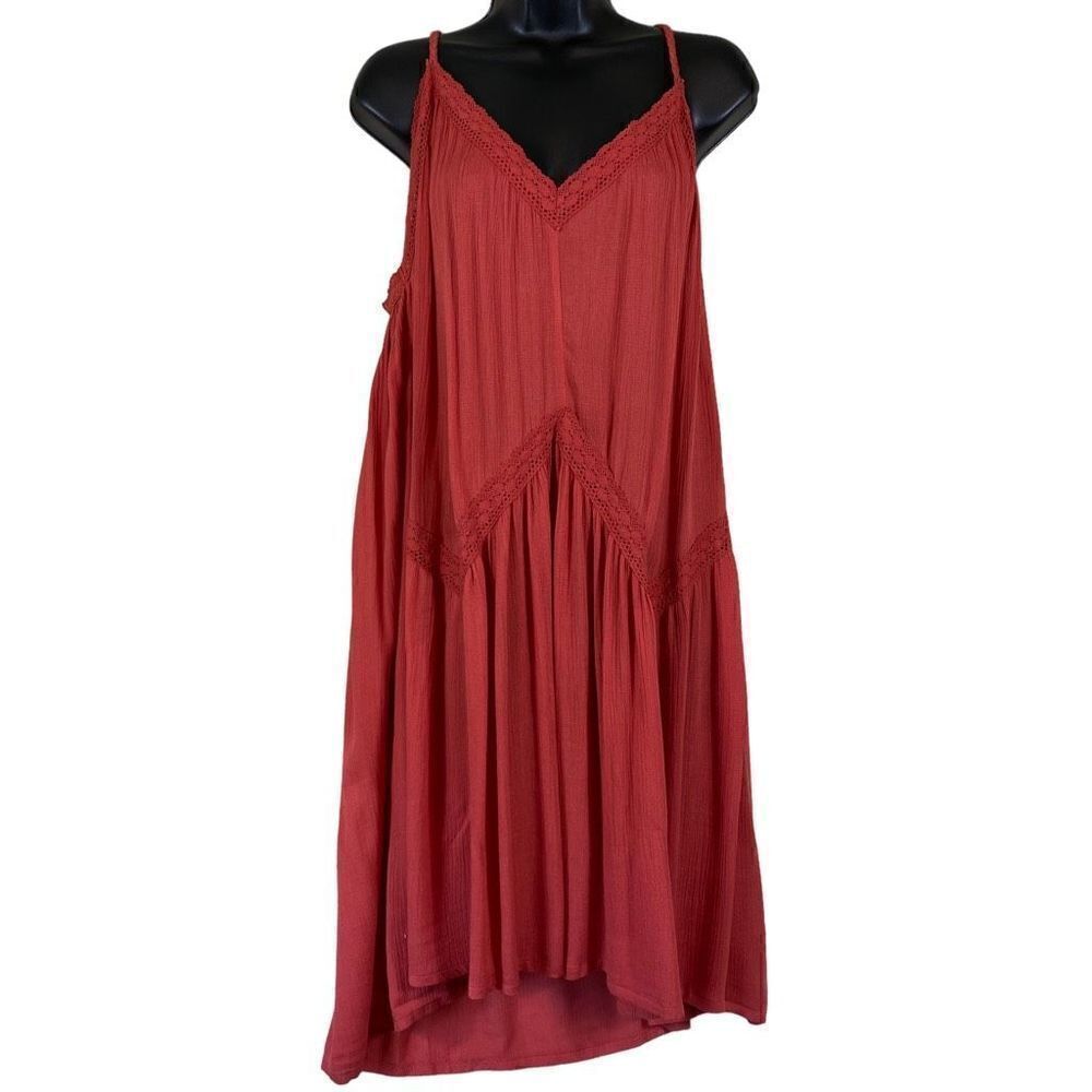 Easel Spaghetti Strap Midi Sun Dress